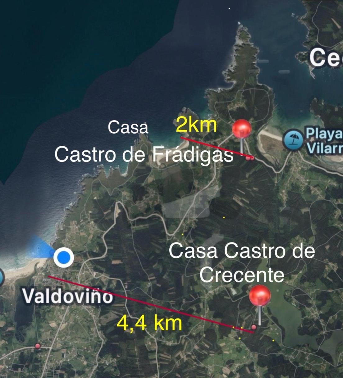 Casa Castro De Crecente Villa Valdoviño Eksteriør billede